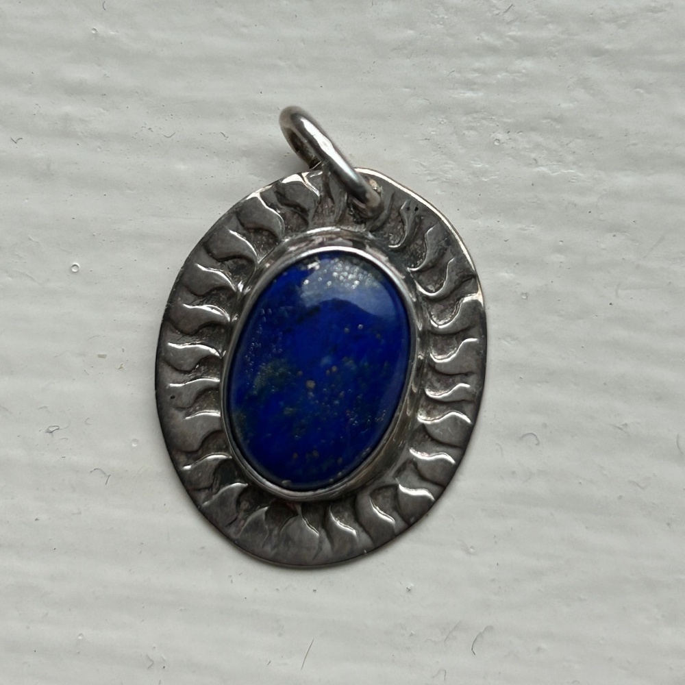Silver Lapis pendant